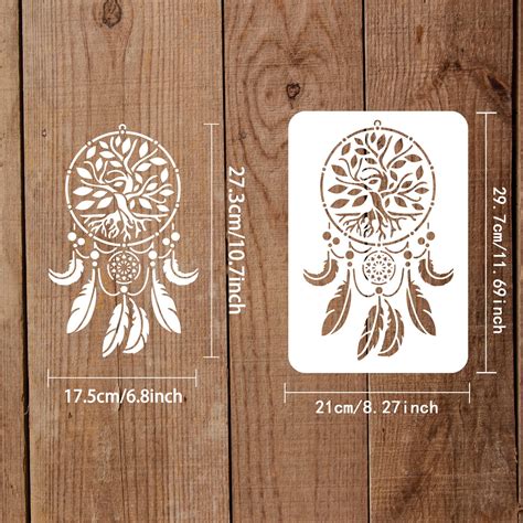 Dream Catcher Stencils 117x83 Inch Tree Of Life Stencil