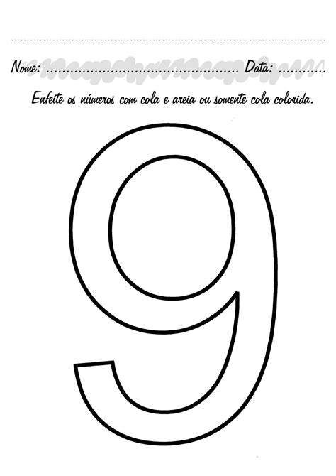 Imagen Del Numero 9 Para Colorear Imagui