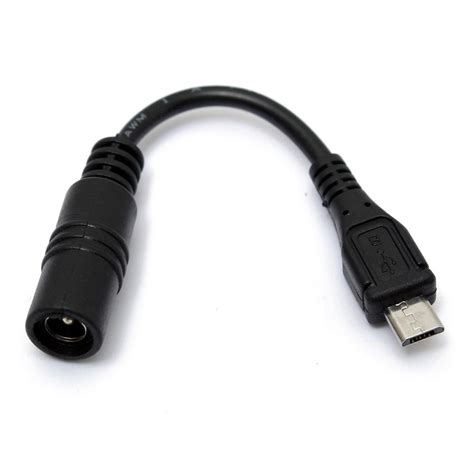 Dc Power Supply X Mm Female To Micro Usb Pin Male Charging Cable