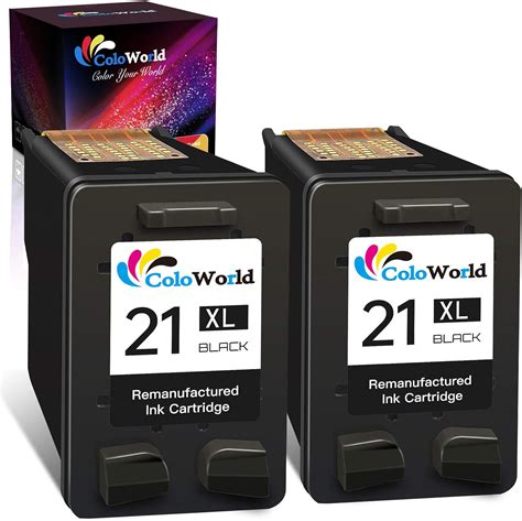 ColoWorld 21 XL Druckerpatronen Wiederaufbereitet für HP 21 21XL