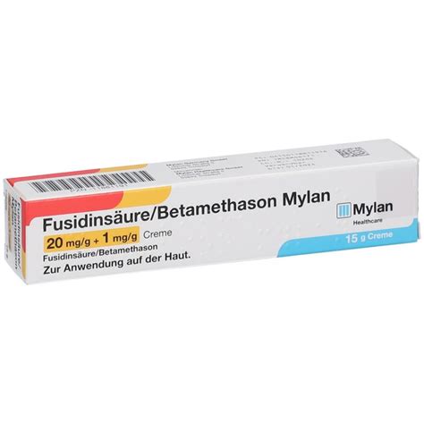 Fusidinsäure Betamethason Mylan 20 mg g 1 mg g 15 g mit dem E Rezept