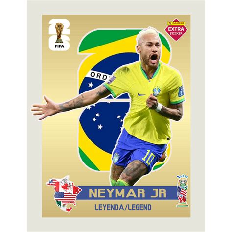 Figurinha Neymar JR Especial Copa 2026 Legend Gold Shopee Brasil