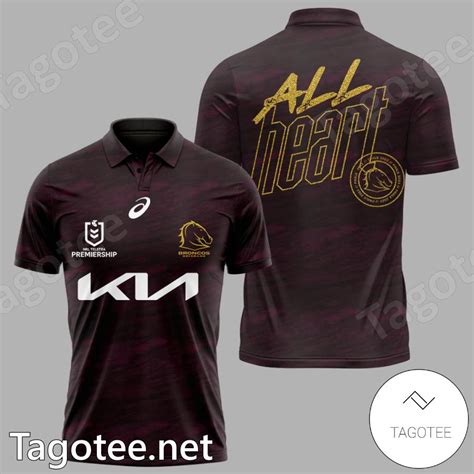 All Heart Finals 2023 Brisbane Broncos Polo Shirt - Tagotee