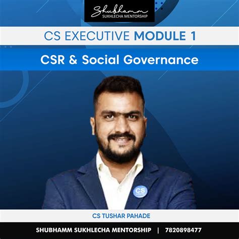 Cs Professional Module Csr Social Governance New Syllabus