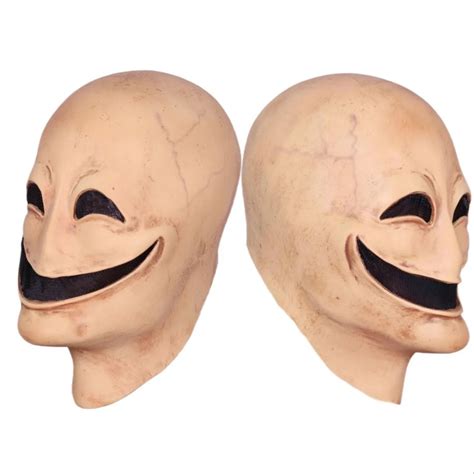 Smile Scary Mask Creepy Halloween Cosplay For Men Alien Mask Latex Mask