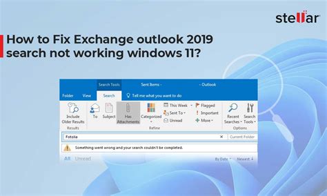 Ways To Solve Outlook Search Not Working In Windows Stellar