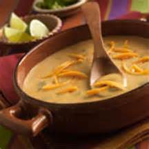 Cheddar Cheese and Poblano Chile Soup Recipe - CooksRecipes.com