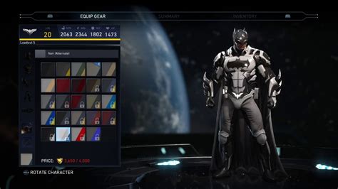 Injustice Level Epic Batman Gear Youtube