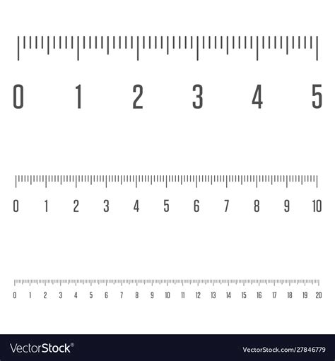 Centimeters ruler measurement tool Royalty Free Vector Image