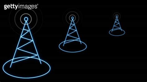 Telecommunications And Broadcasting Industry Concept Icon Radio Tower