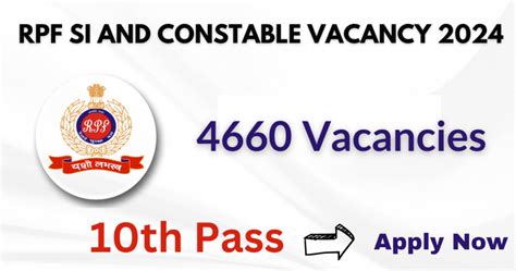 Rpf Recruitment Join Rpf Today Si Constable Vacancies