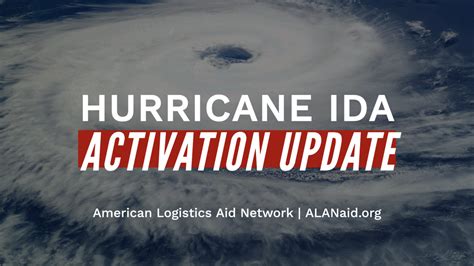 Getting Ready for Hurricane Ida - American Logistics Aid Network