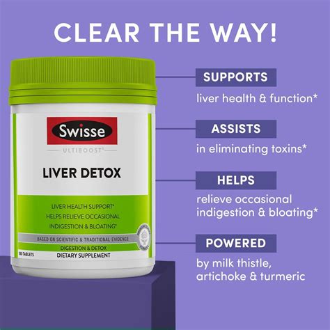 Swisse Ultiboost Liver Detox Tablets For Optimal Health