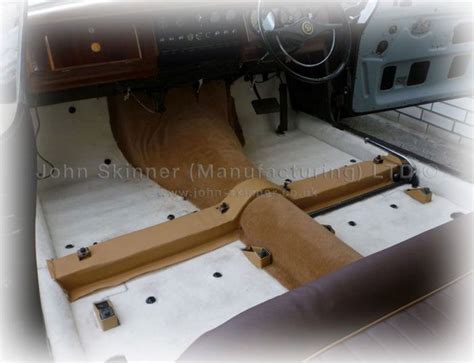 Daimler V8 250 Gearbox Tunnel Carpet Set And Seat Runners Biscuit