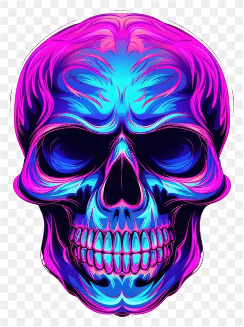 Blue And Purple Skulls