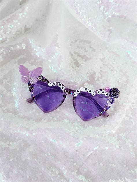 In My Bridal Era Embellished Heart Sunglasses Etsy