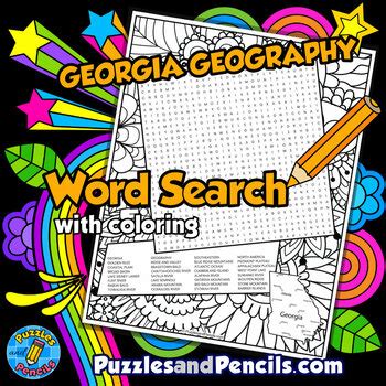 Wordsearch About Geography Teaching Resources TPT