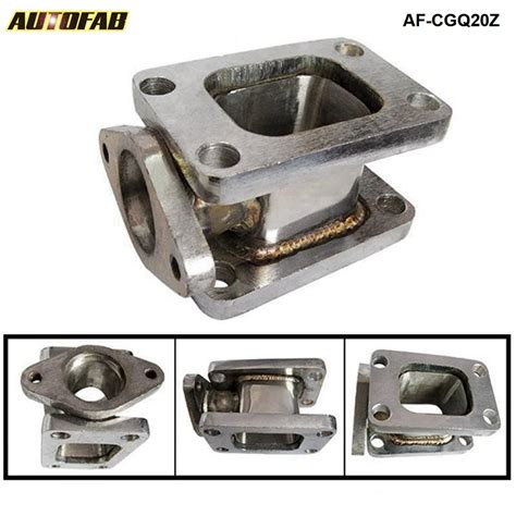 T T Cast Iron Turbo Manifold Adapter Mm Wastegate Flange Outlet Af