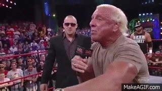 Jay Lethal vs Ric Flair- Promo Face off Full on Make a GIF