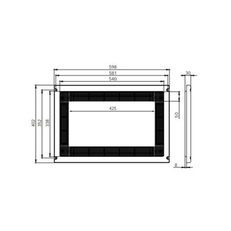 Marco Microondas Blanco Inox Kprocomponentes