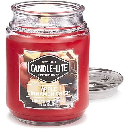 Amazon De Candle Lite Duftkerze Im Glas Mit Deckel Apple Cinnamon