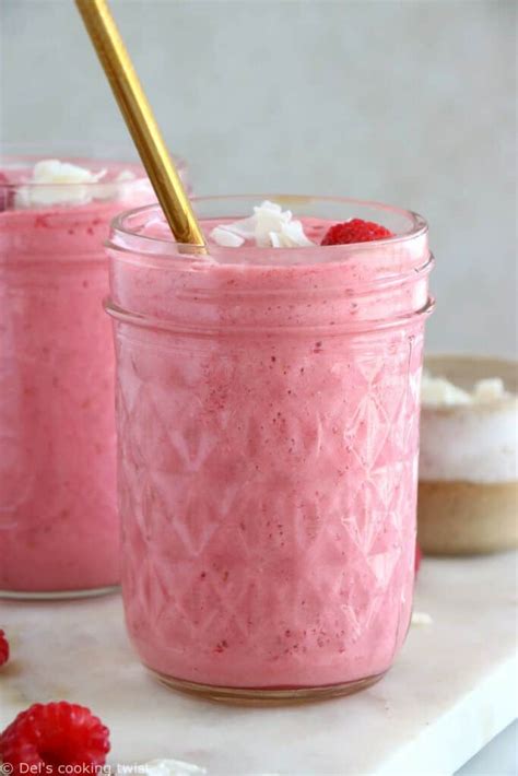 Smoothie Framboises Et Lait De Coco Del S Cooking Twist