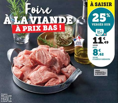 Promo Veau Blanquette Mijoter Chez Hyper U Icatalogue Fr