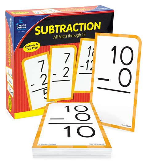 Buy Carson Dellosa Subtraction Flash CardsGrades 1 3 Math Practice