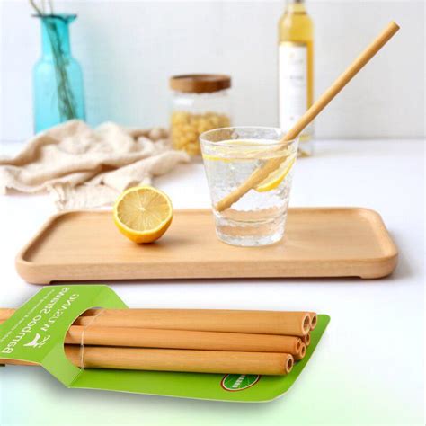 Buy Organic Bamboo Drinking Straws Reusable Natural Eco Friendly