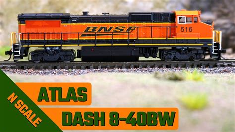 New Atlas N Scale Dash 8 40bw Locomotive Review Youtube