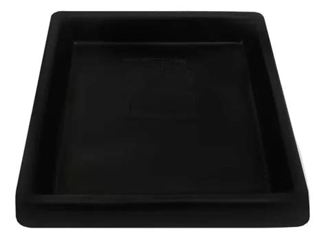 Maceta De Polietileno Con Base Cuadrada 22 Cm Color Negro MercadoLibre