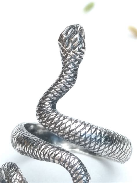 Snake Ring Sterling Silver Ring Snake Jewelry For Men And Etsy