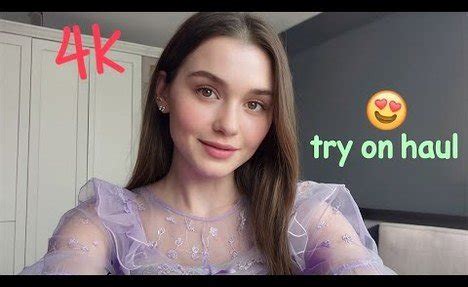 K New Amazing Transparent Lingerie String Bikini Lingerie Try On