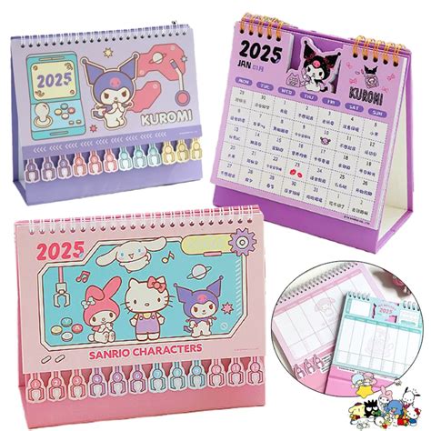 Sanrio Calendario De Escritorio Kawaii Hello Kitty Kuromi Mymelody