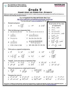 Law Of Exponents Lesson Plans Worksheets 25 48 Worksheets Library