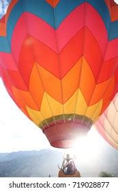 Colorful Chevron Hot Air Balloon Lift Stock Photo Shutterstock