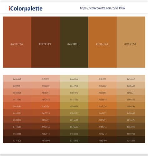 710+ Latest Color Schemes with Tuscany Color tone combinations | 2024 | iColorpalette