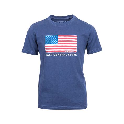 Kids Mast General Store Big Flag Short Sleeve Crusher T Shirt