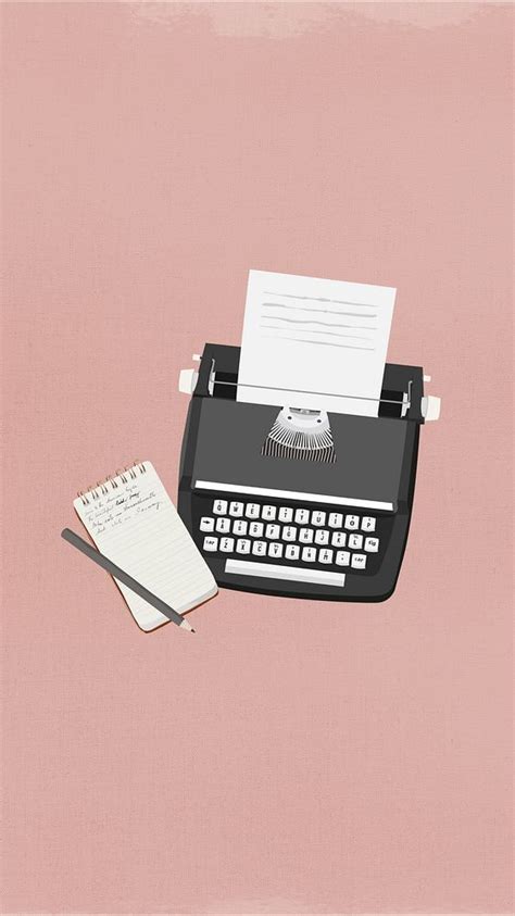 Retro typewriter aesthetic illustration | Free Photo Illustration - rawpixel