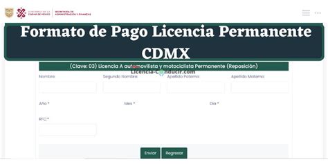 Reponer Licencia De Conducir Permanente Cdmx ️【2025