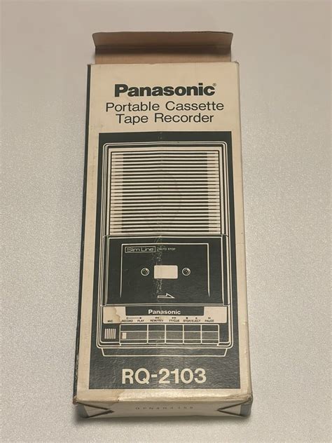 Panasonic Portable Cassette Tape Recorder Rq Ebay