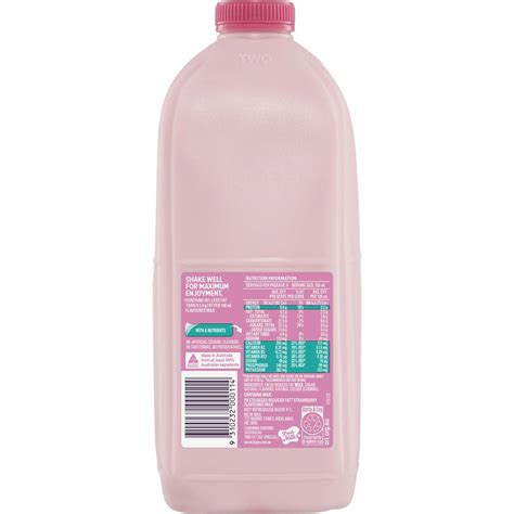 Big M Milk Strawberry 2l Woolworths