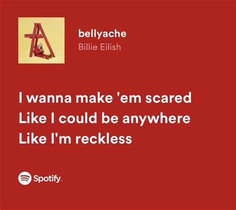 Billie Eilish Bellyache Lyrics | Billie eilish, Lyrics, Music lyrics