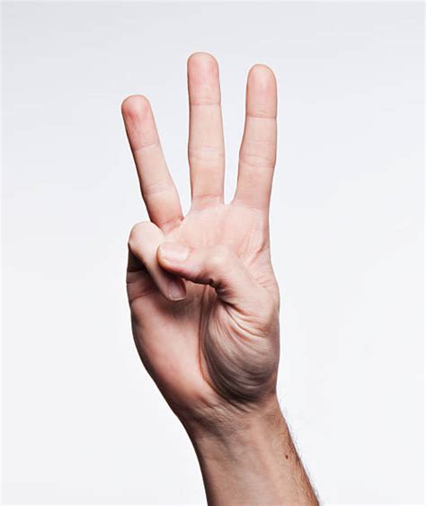 Human Finger Number 6 Human Hand Sign Language Stock Photos Pictures