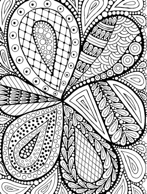 Printable Zentangle Coloring Pages