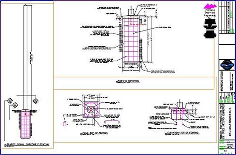 traffic-light-pole-drawing | Precision Structural Engineering