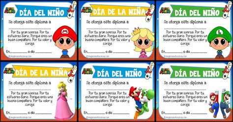 DIPLOMAS PARA REGALAR EL DÍA DEL NIÑO Imagenes Educativas