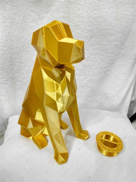 Fichier Stl Urne Labrador Golden Retriever Lowpoly Mod Le