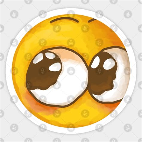 Cursed Uwu Emoji Emoji Sticker Teepublic