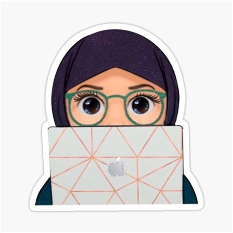 Hijabi Laptop Cute Laptop Stickers Sticker Art Printable Islamic Art